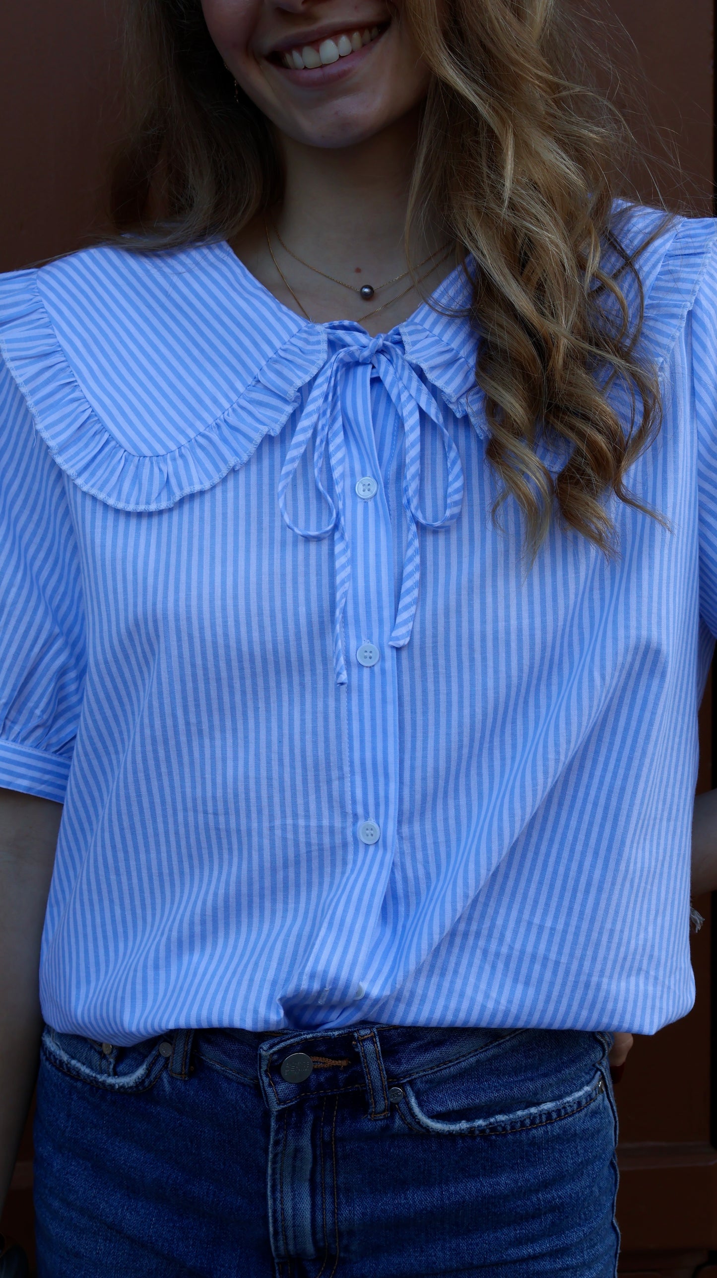 BLOUSE CLAUDIA - BLEU