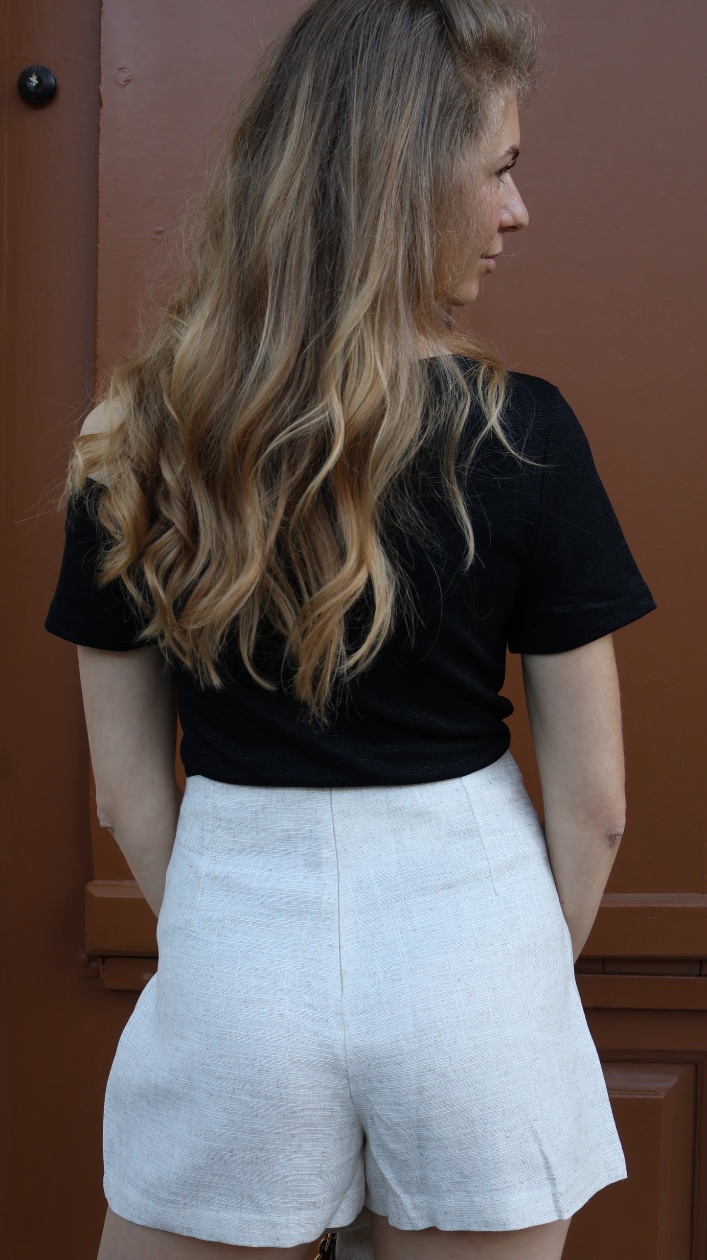 JUPE SHORT - BEIGE