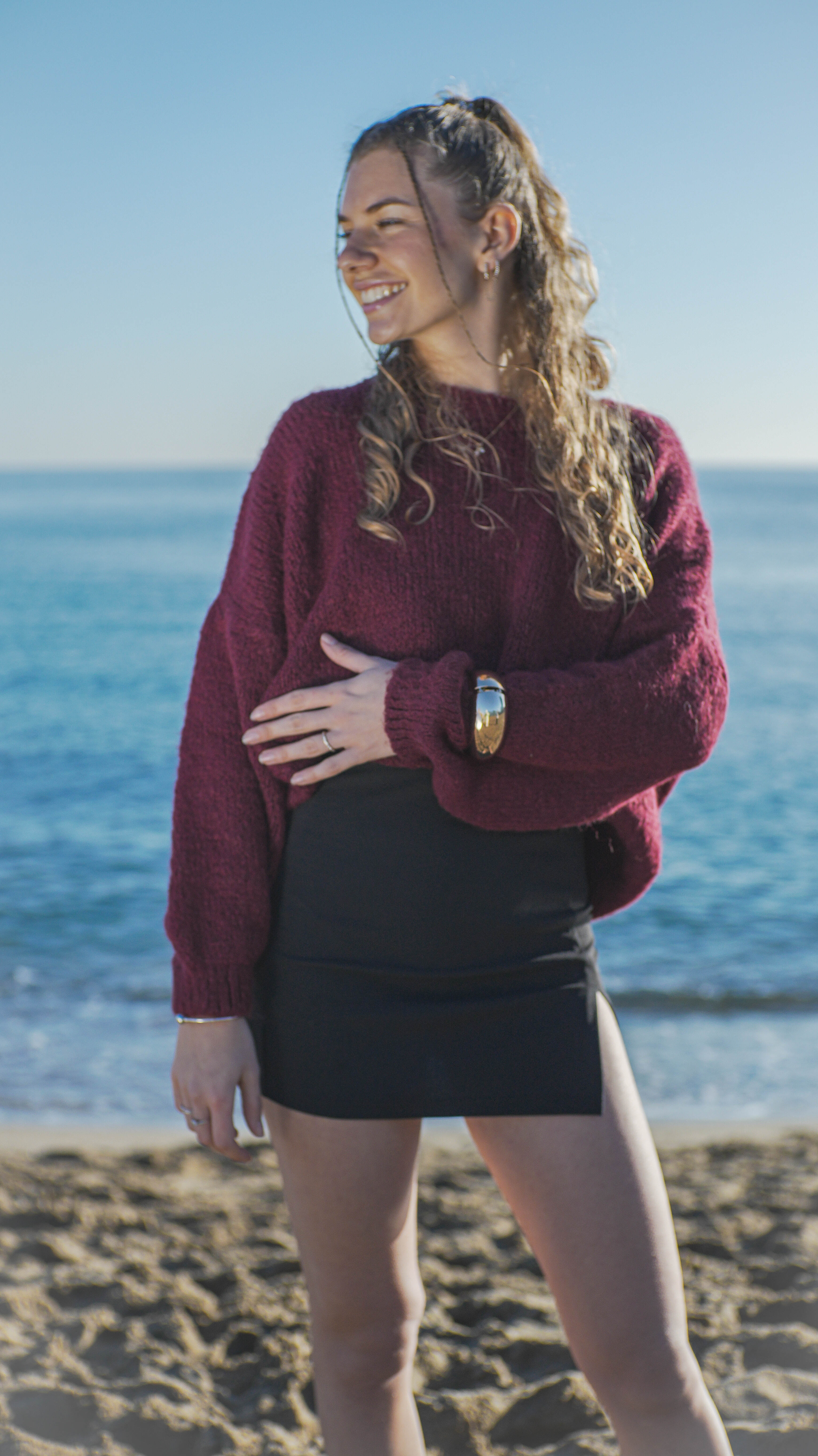PULL BORDEAUX