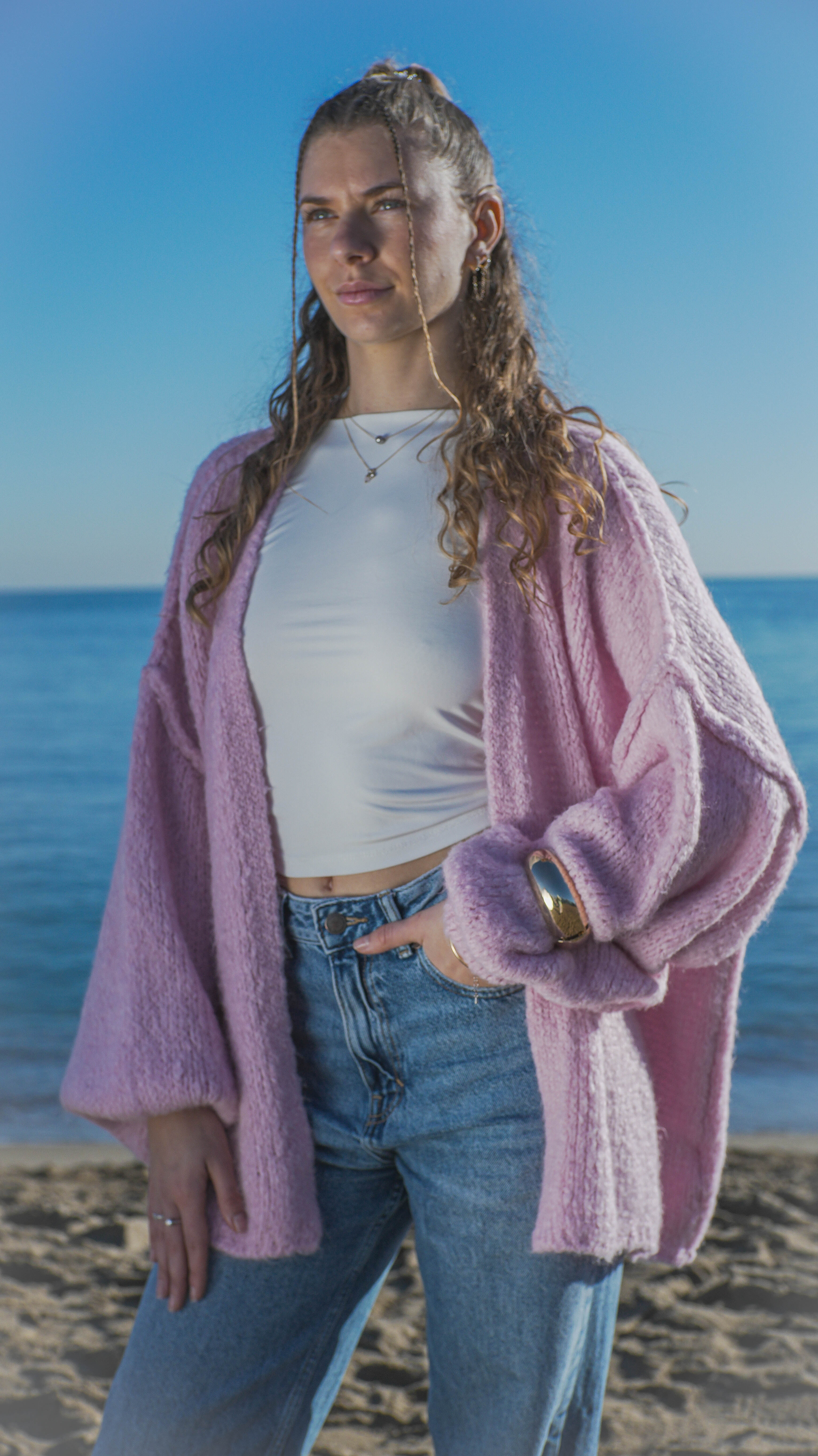GILET LÉA - ROSE
