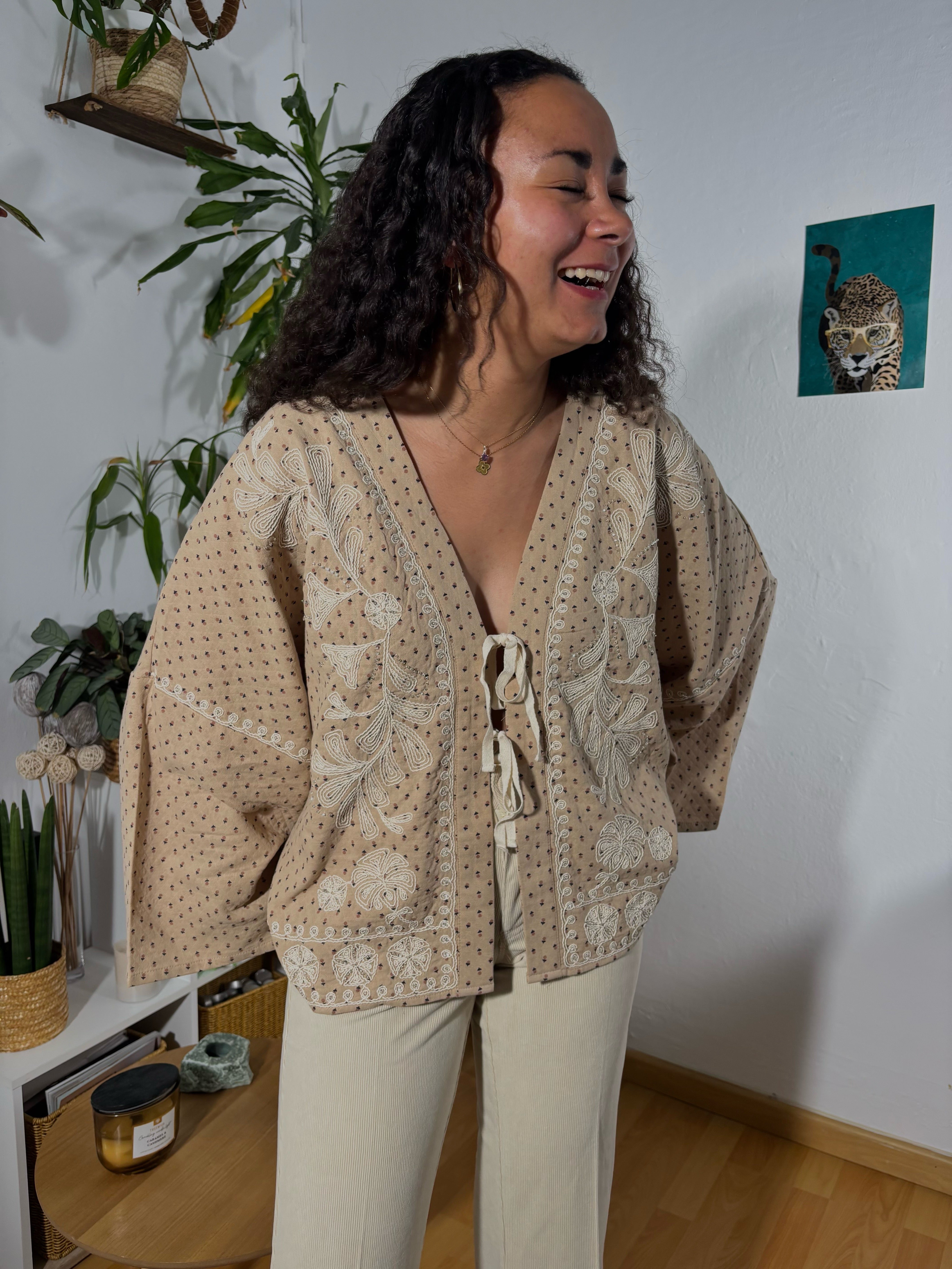 KIMONO LILOU - BEIGE