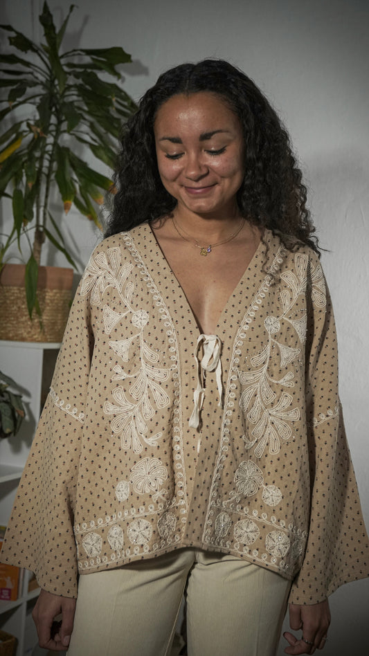 KIMONO LILOU - BEIGE