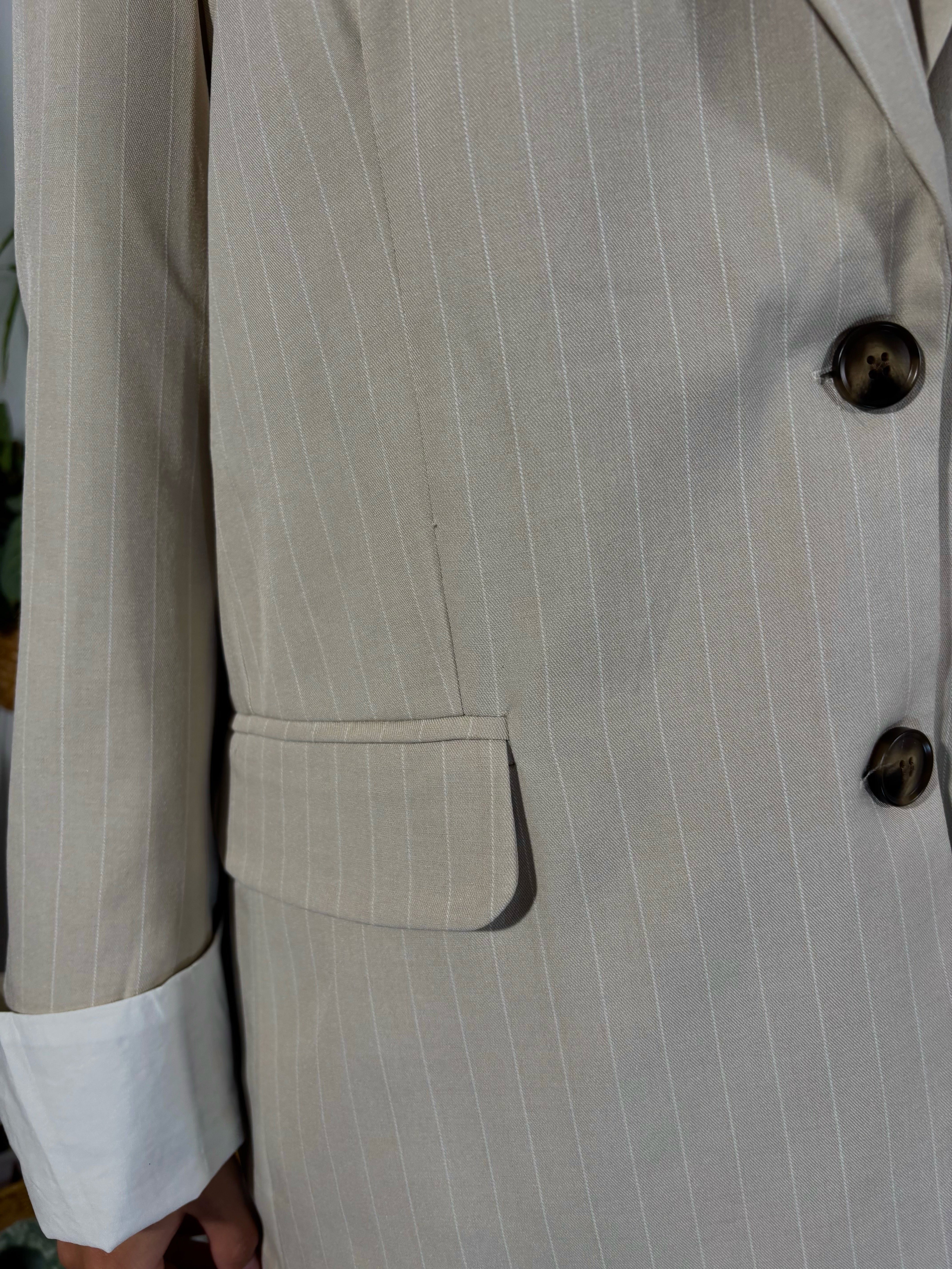 VESTE BLAZER - BEIGE