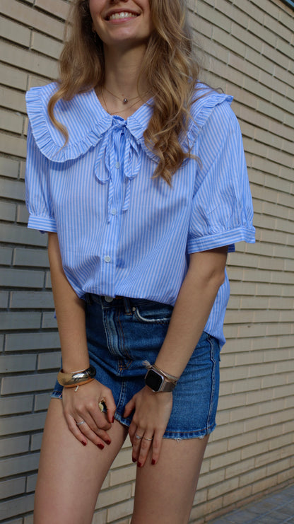 BLOUSE CLAUDIA - BLEU