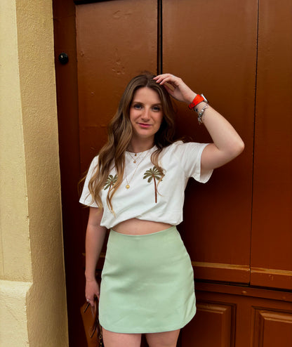 JUPE SHORT - VERT D’EAU